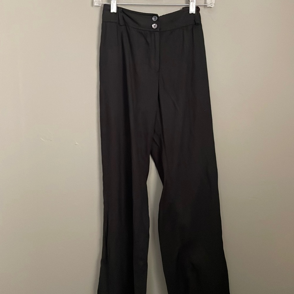 Ann Klein Black Linen slacks